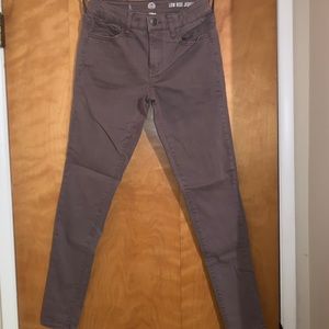 Mauve Low Rise Jeggings